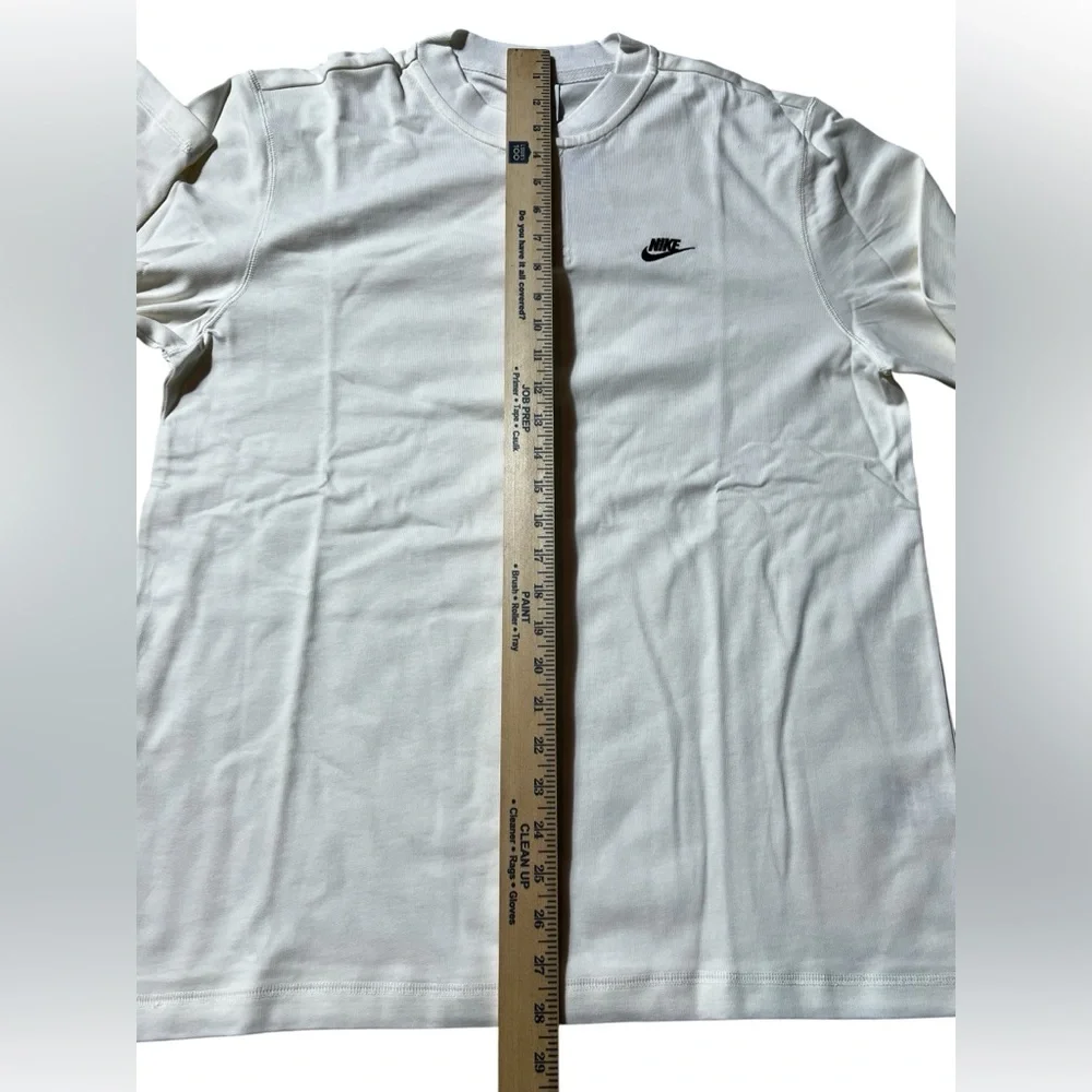 Nike‎ Men’s White Long Sleeve Henley Shirt Snap Button Size Medium
